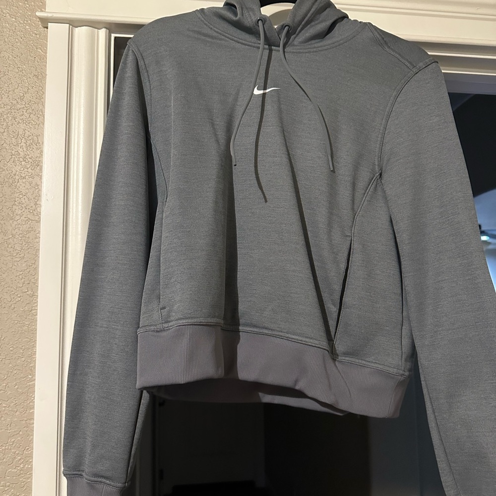 Nike Heather Gray Fleece Hoodie